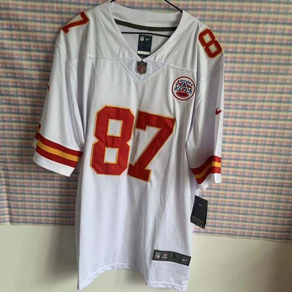Kansas City Chiefs KELCE 87 ユニフォーム Kansas City Chiefs Travis Kelce #87 Jersey Men Large Nike